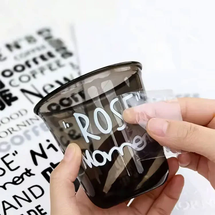 สติ๊กเกอร์ถ้วยโอนยูวี